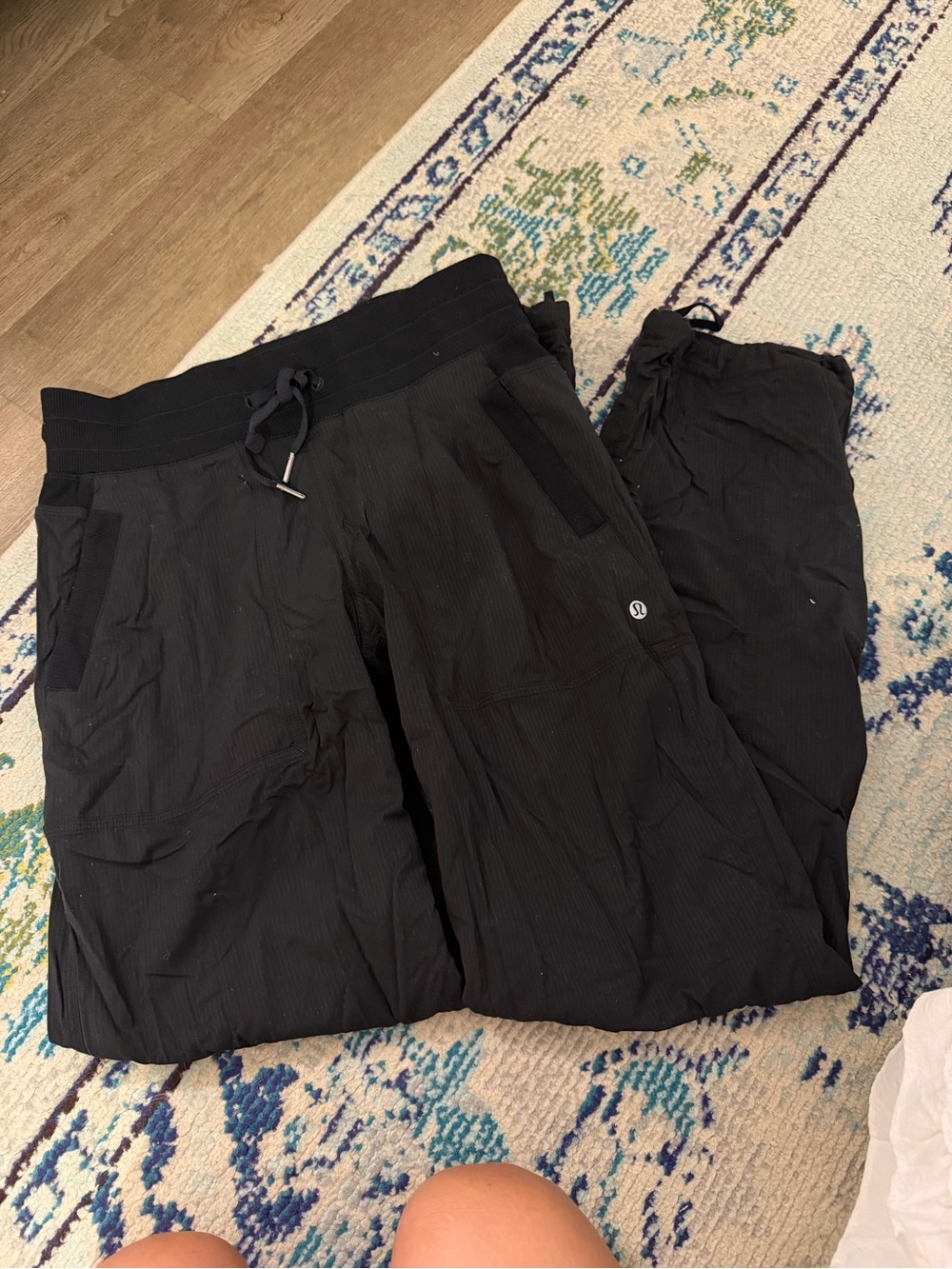 Black Lululemon Dance Studio Drawstring Athletic Pants